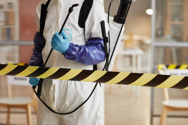Professional Blood Cleanup technician working in Bolinas, CA